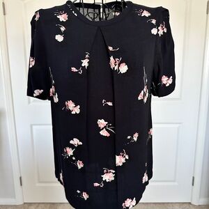 Floral Blue Women's Top